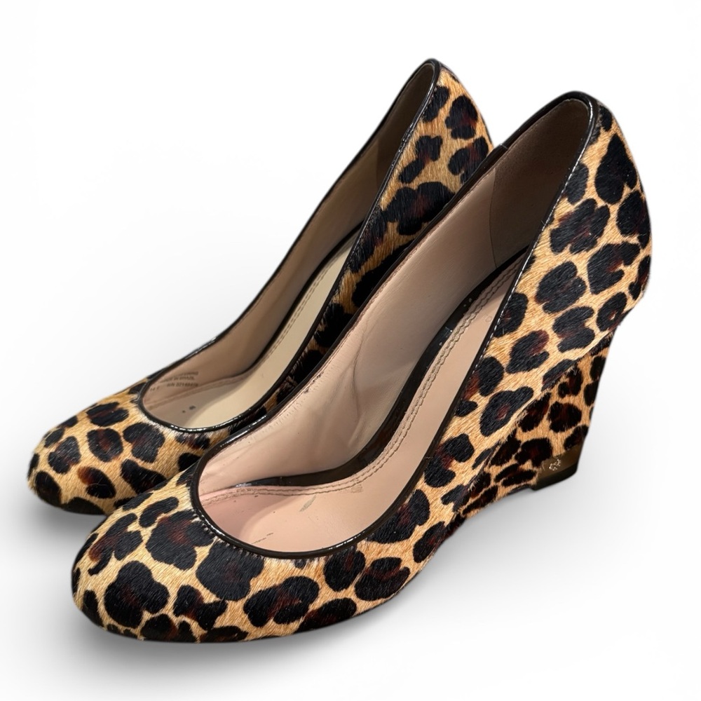 Tory Burch Leopard Print Wedge Heels